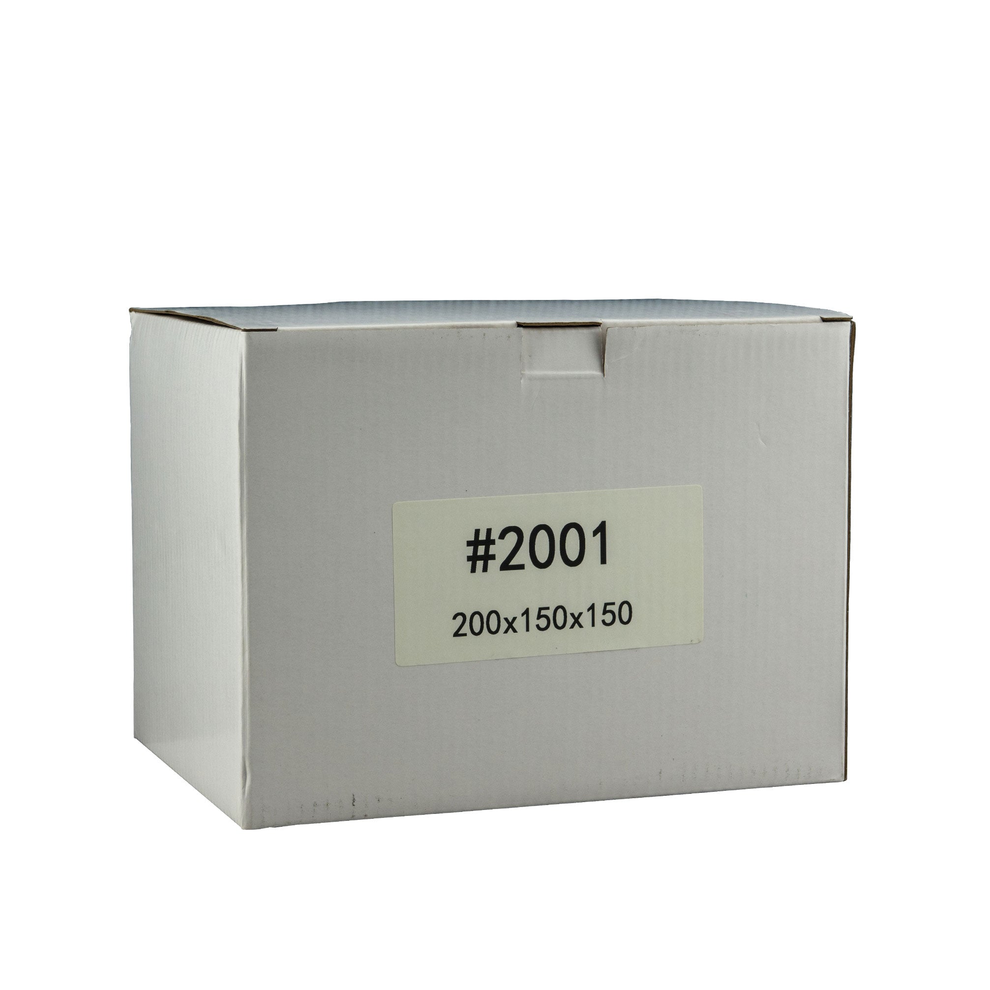 200mm x 150mm x 150mm White Carton Cardboard Shipping Box (#2001)