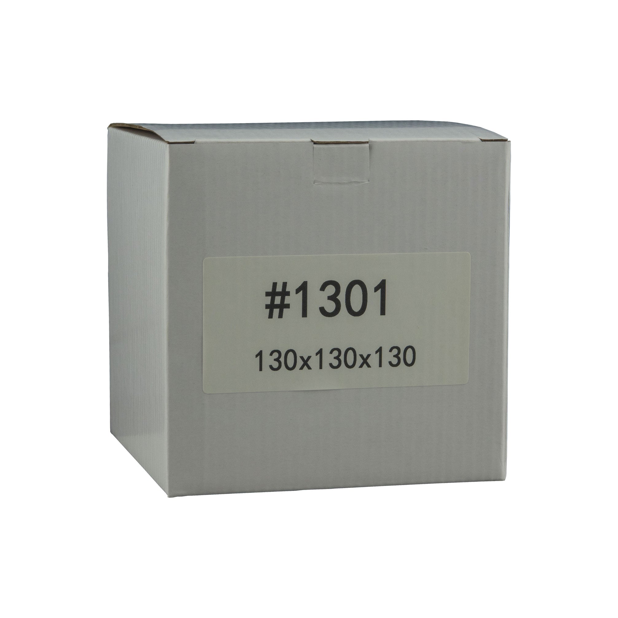 130mm x 130mm x 130mm White Carton Cardboard Shipping Box (#1301)