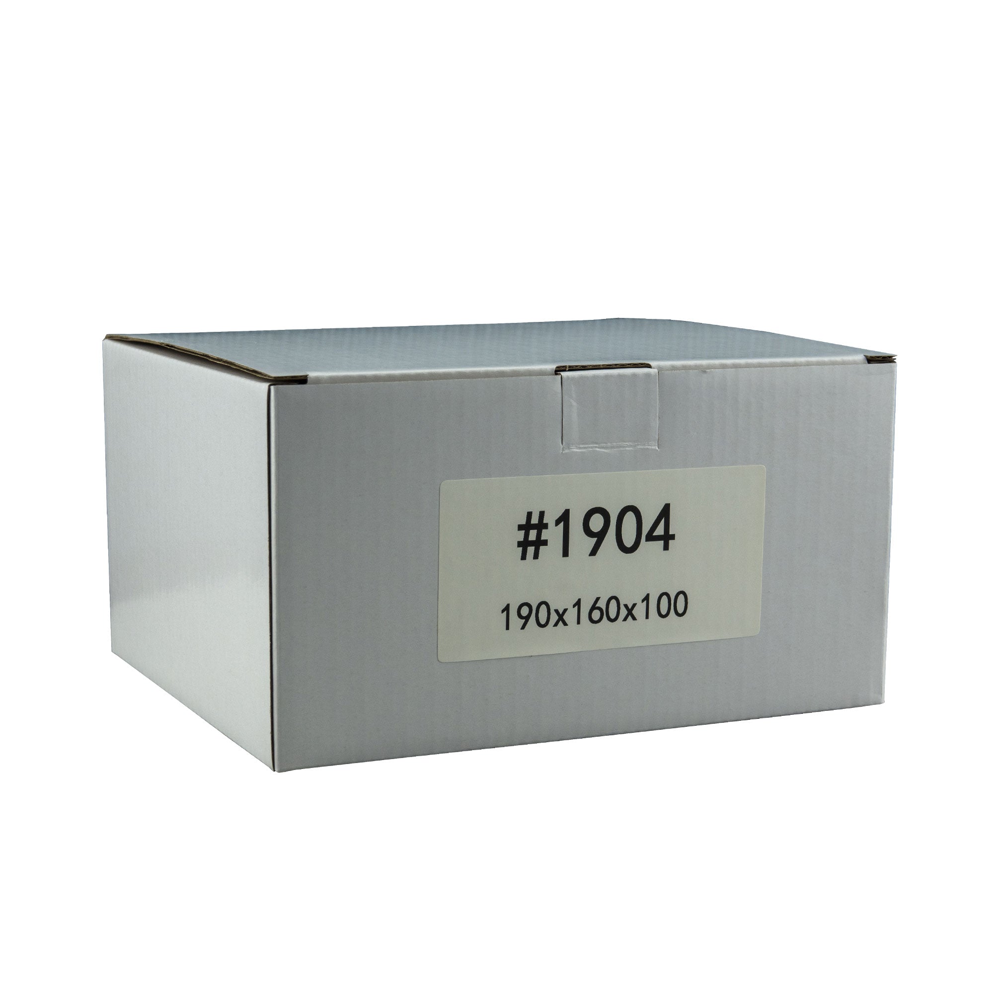 190mm x 160mm x 100mm White Carton Cardboard Shipping Box (#1904)