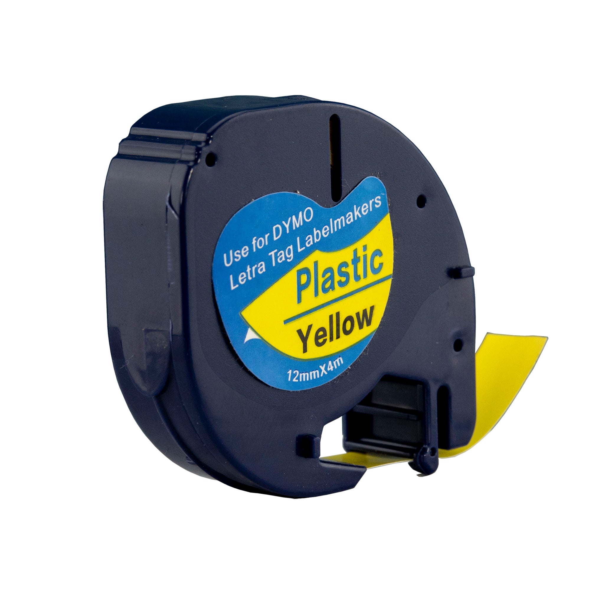 Compatible Label Tapes for Dymo SD91202 12mm Tapes Black Text on Yellow Labels