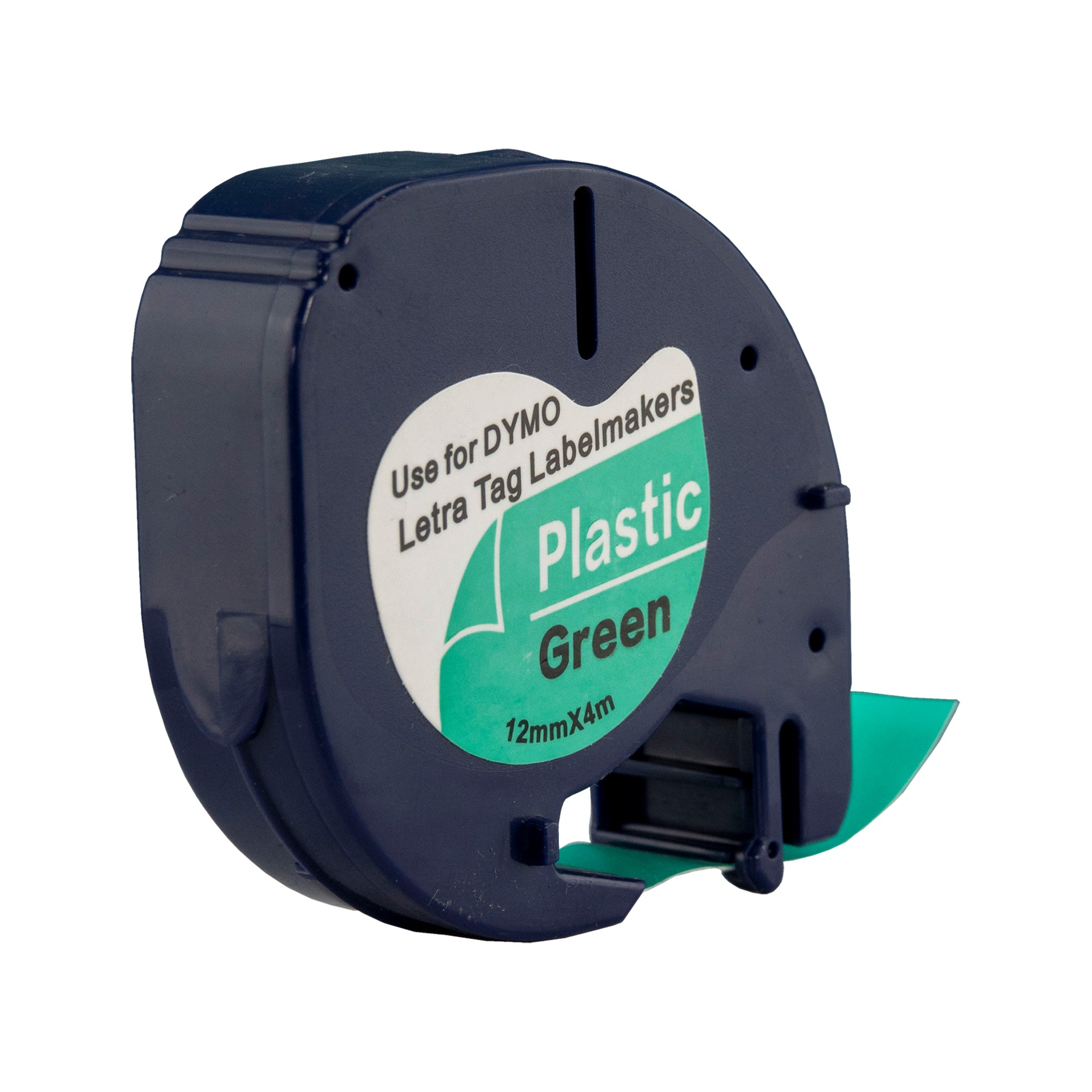 Compatible Label Tapes for Dymo SD91204 12mm Tapes Black Text on Green Labels