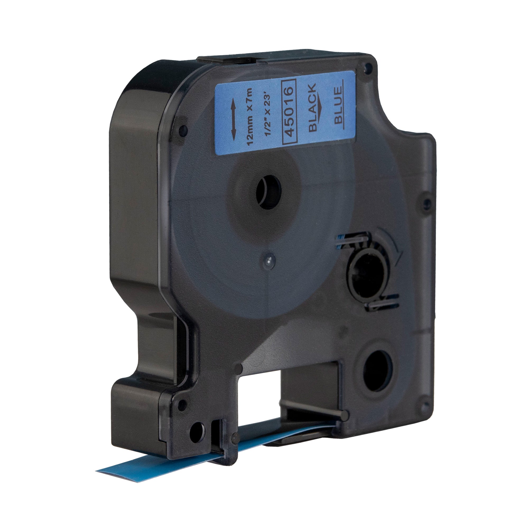 Compatible Label Tapes for Dymo SD45016 12mm Tapes Black Text on Blue Labels