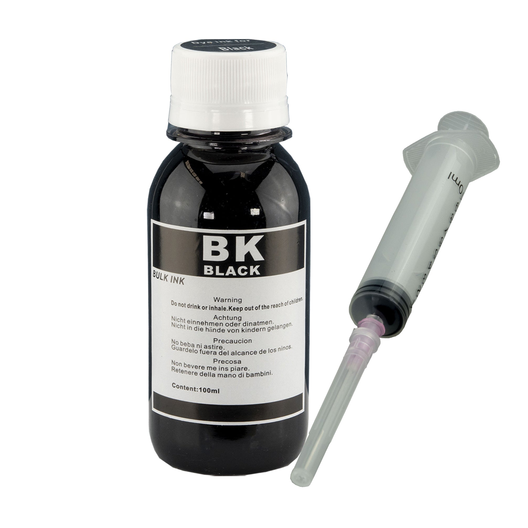 100ml Refill Bottle Black Ink for HP Ink Cartridges