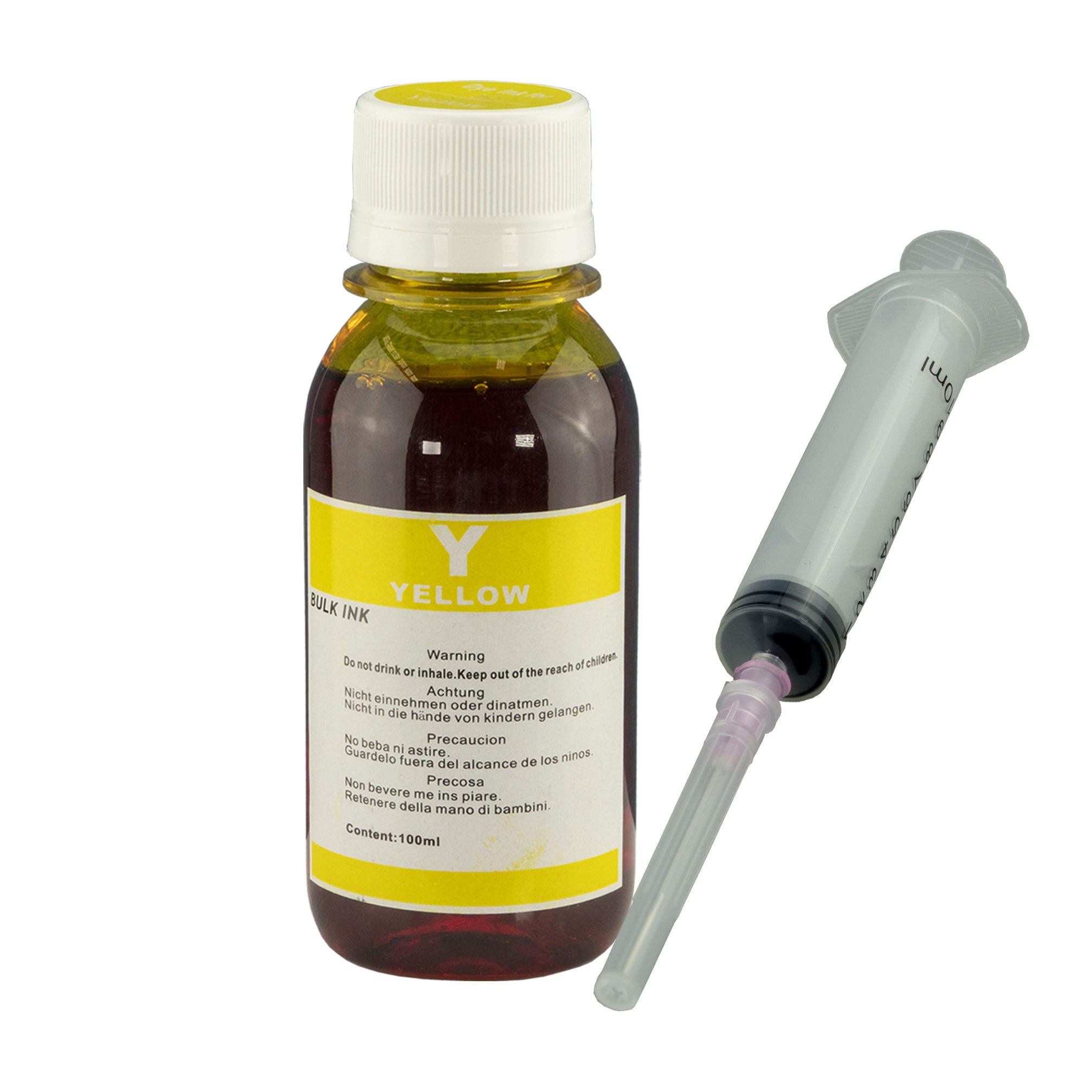 100ml Refill Bottle Yellow Ink for HP Ink Cartridges