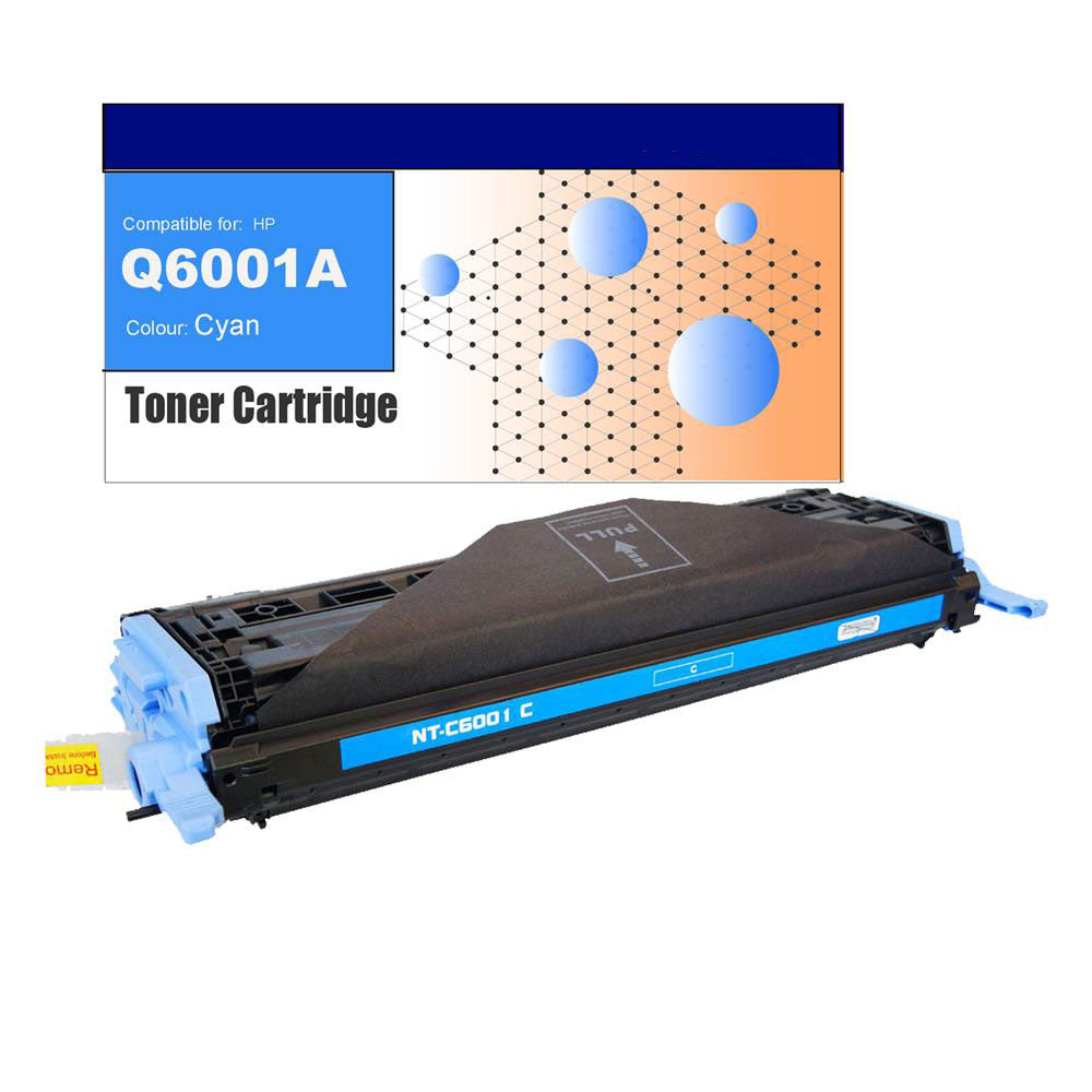 Compatible Toner for HP Q6001A (124A) Cyan Toner Cartridges