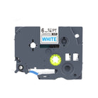 Compatible Label Tapes  for Brother TZe-213  6mm Blue Text on White Labels