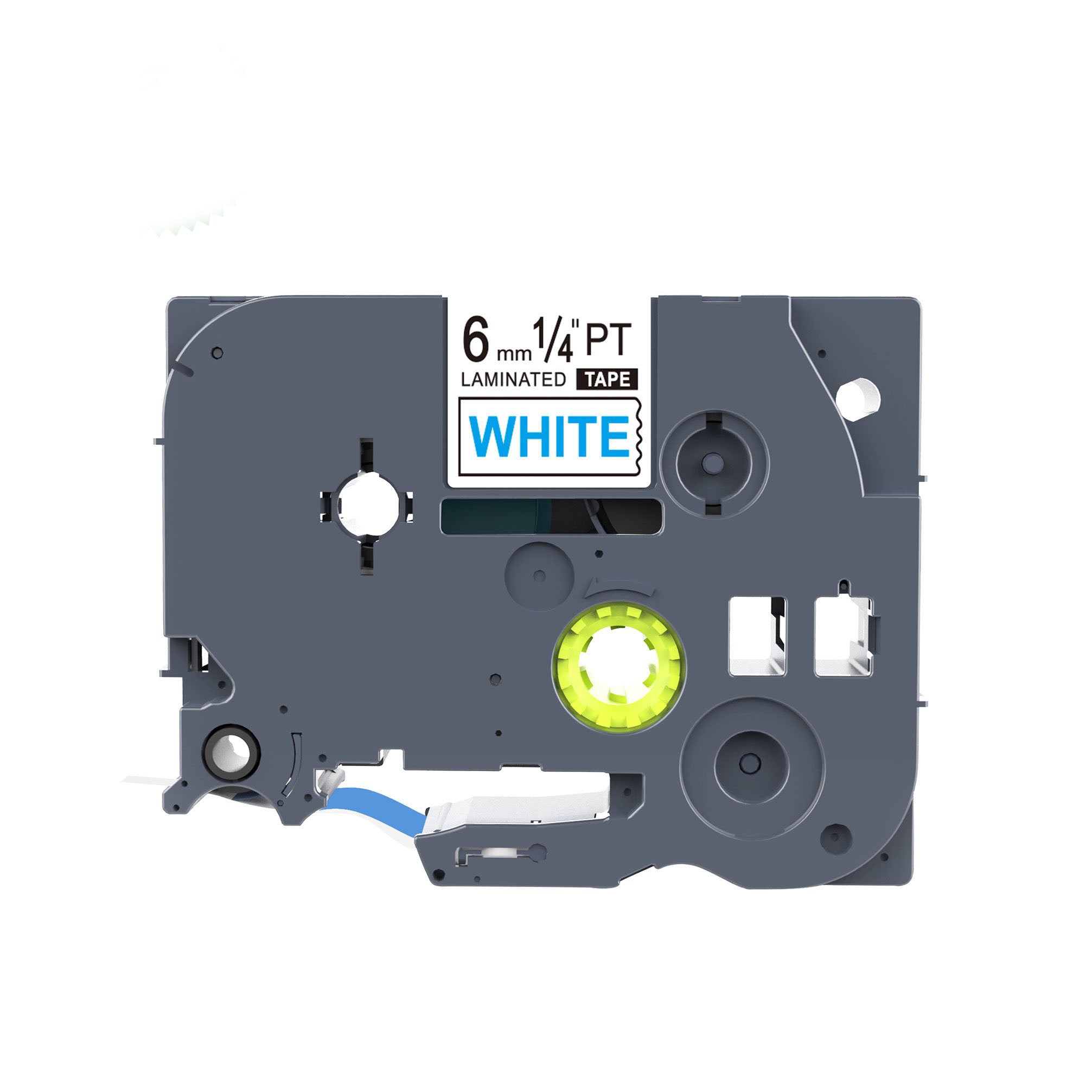 Compatible Label Tapes  for Brother TZe-213  6mm Blue Text on White Labels