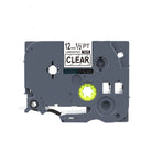 Compatible Label Tapes  for Brother TZe-131 12mm Black Text on Clear Labels