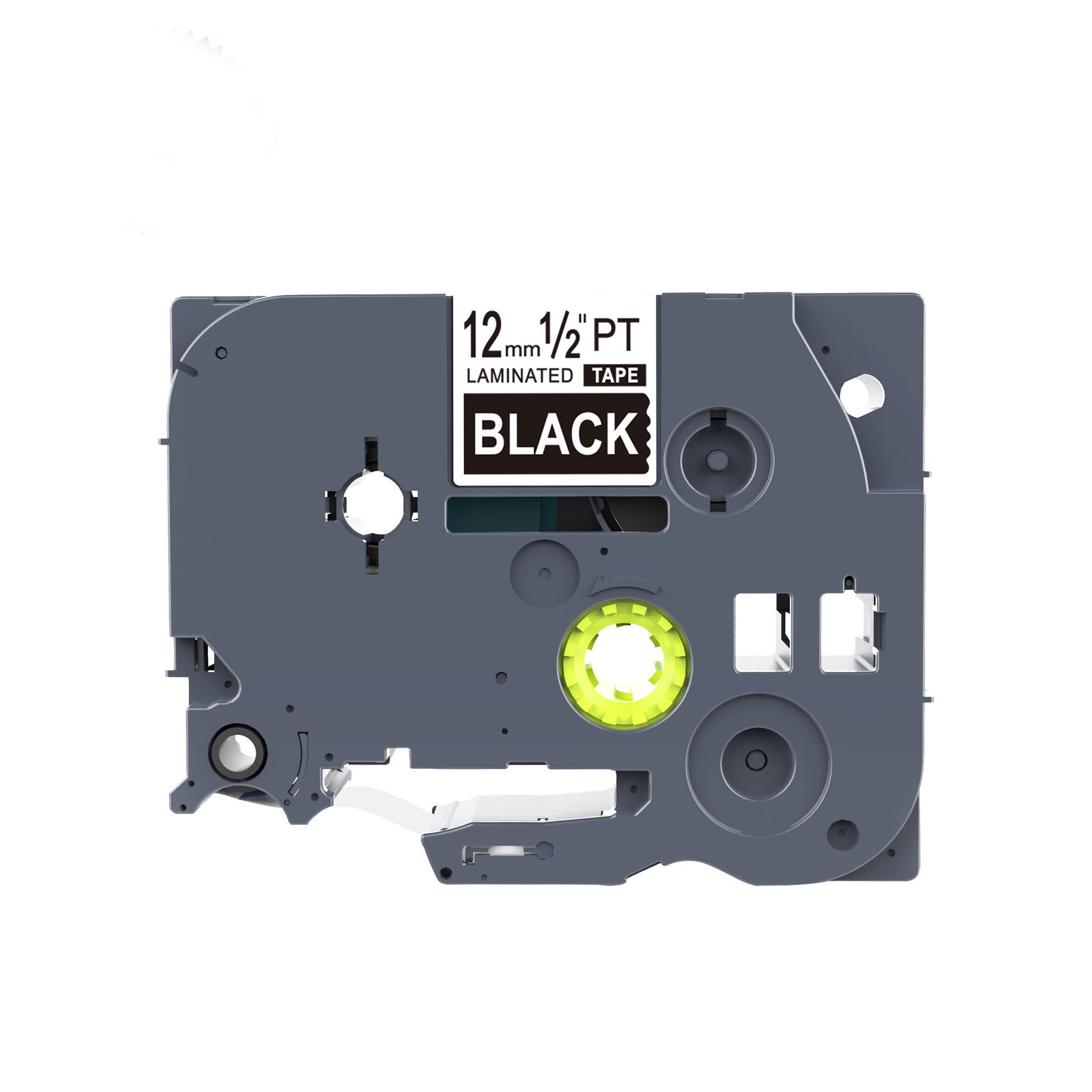 Compatible Label Tapes for Brother TZe-335  12mm White Text on Black Labels