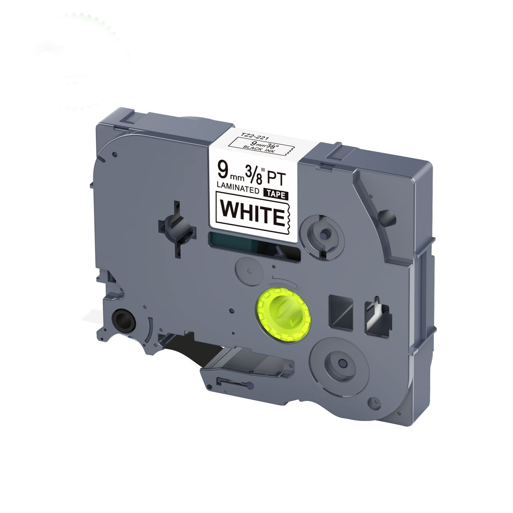 Compatible Label Tapes for Brother TZe-221 9mm Black Text on White Labels