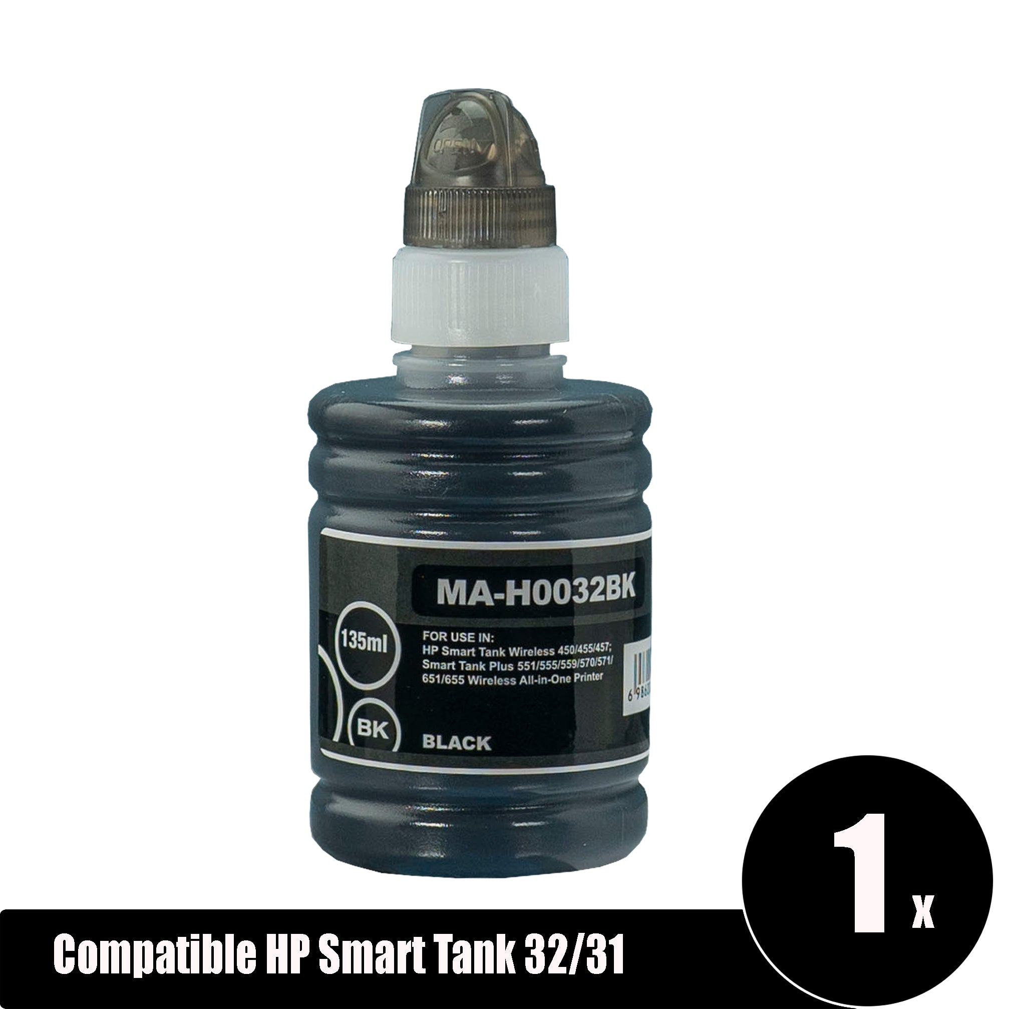 Compatible HP 32 Smart Tank Black Ink