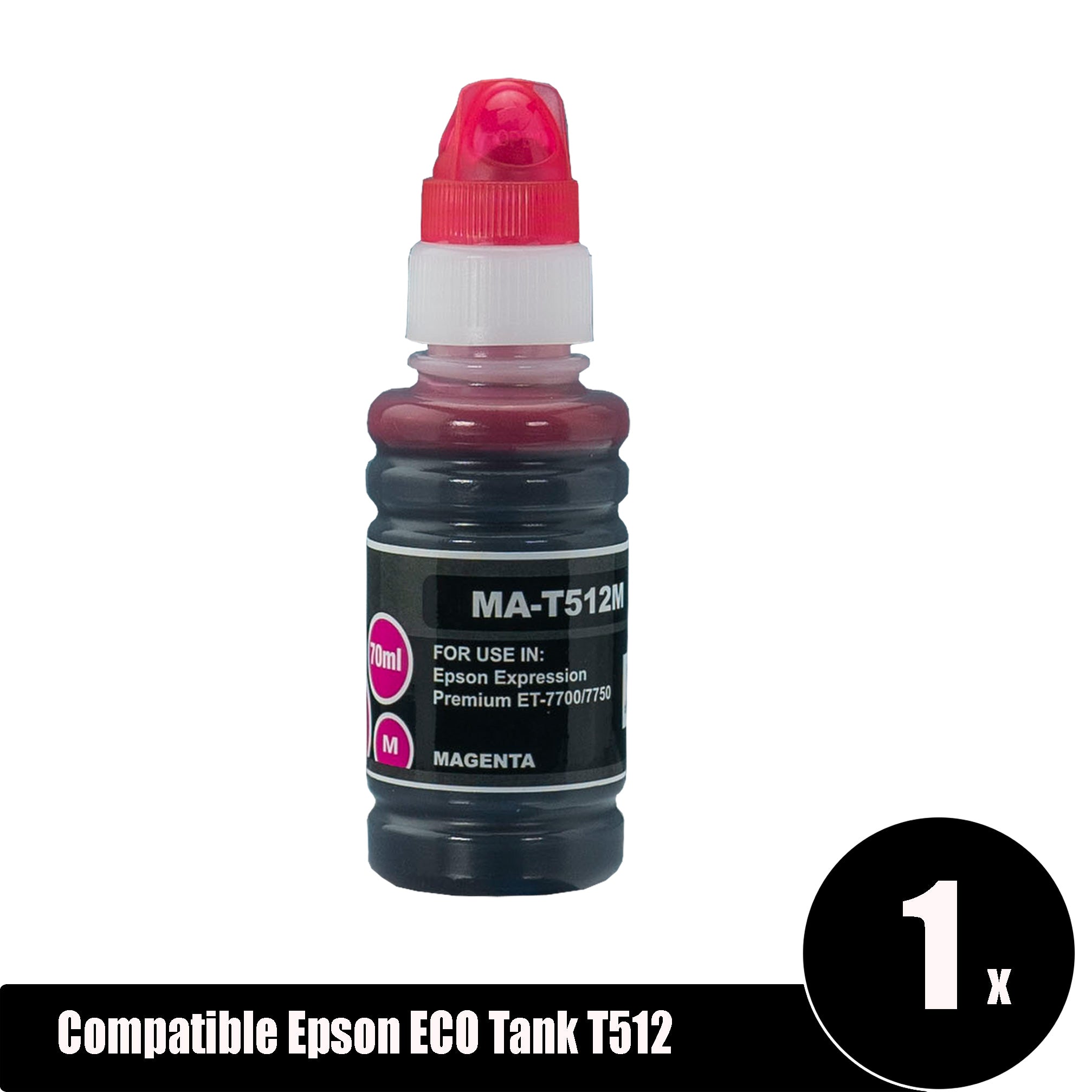 Compatible Epson ECO Tank T512 Magenta Ink