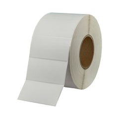 100mm x 50mm Thermal Transfer Permanent Label, 3000 Labels Per Roll, 76mm Core, Perforated