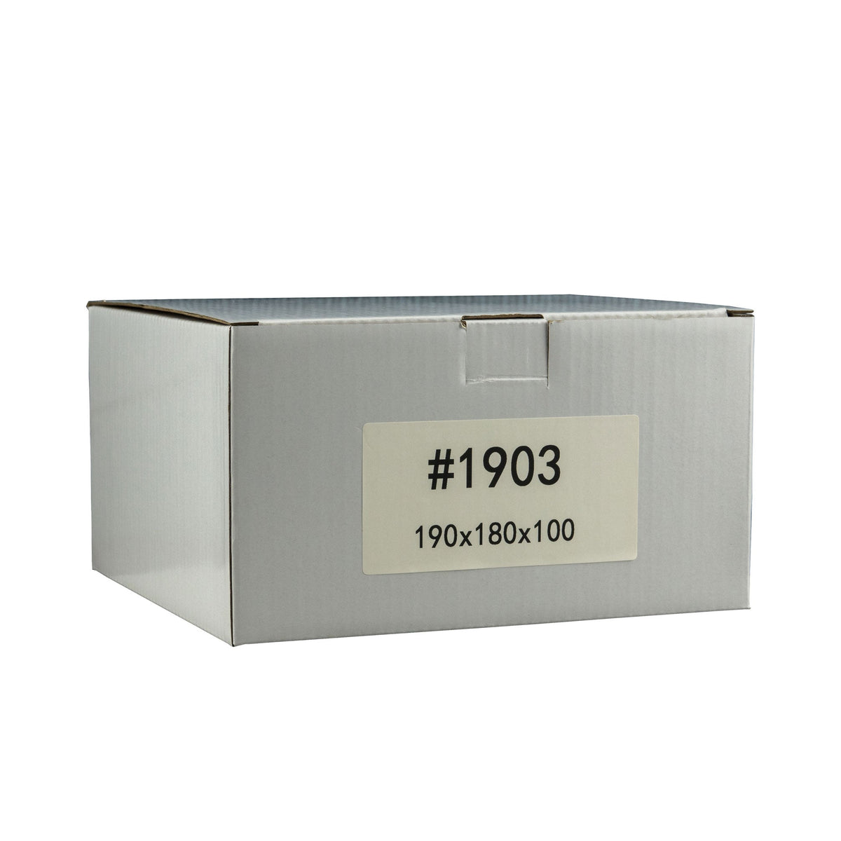 190mm x 180mm x 100mm White Carton Cardboard Shipping Box (#1903)