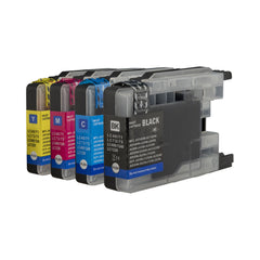 Value pack compatible Brother LC-73 (2BK+C+M+Y) Ink Cartridges