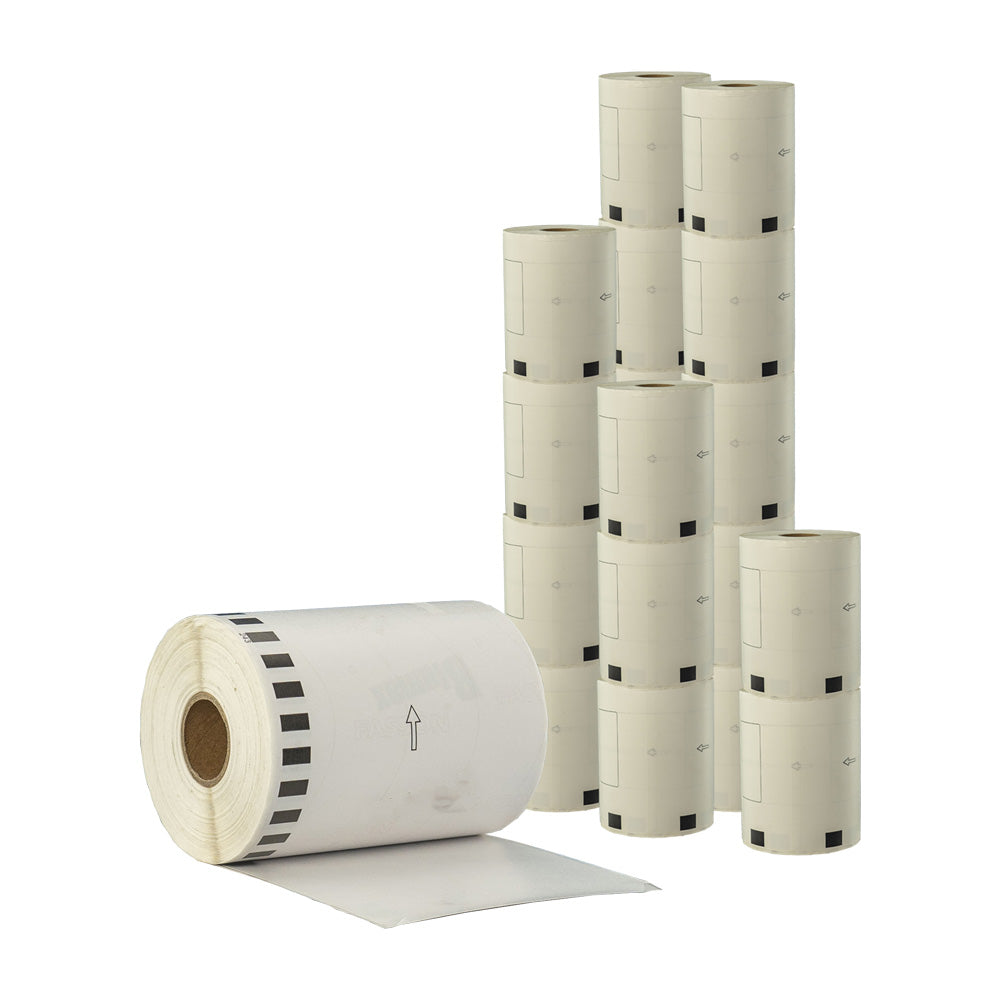 Compatible Brother DK-22246 Continuous Length Refill Labels 103mm x 30.48m-20 Rolls Bulk Buy