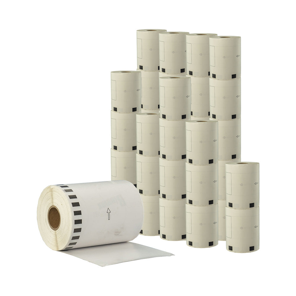 Compatible Brother DK-22243 Refill labels 102mm x 30.48m Continuous Length-40 Rolls Bulk Buy