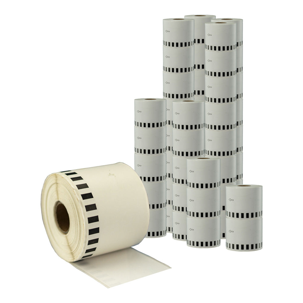 Compatible Brother DK-22205 Refill label 62mm x 30.48m Continuous Length-50 Rolls Bulk Buy