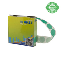 Blumax Self Dispenser Round (14MM) Green Label Dots