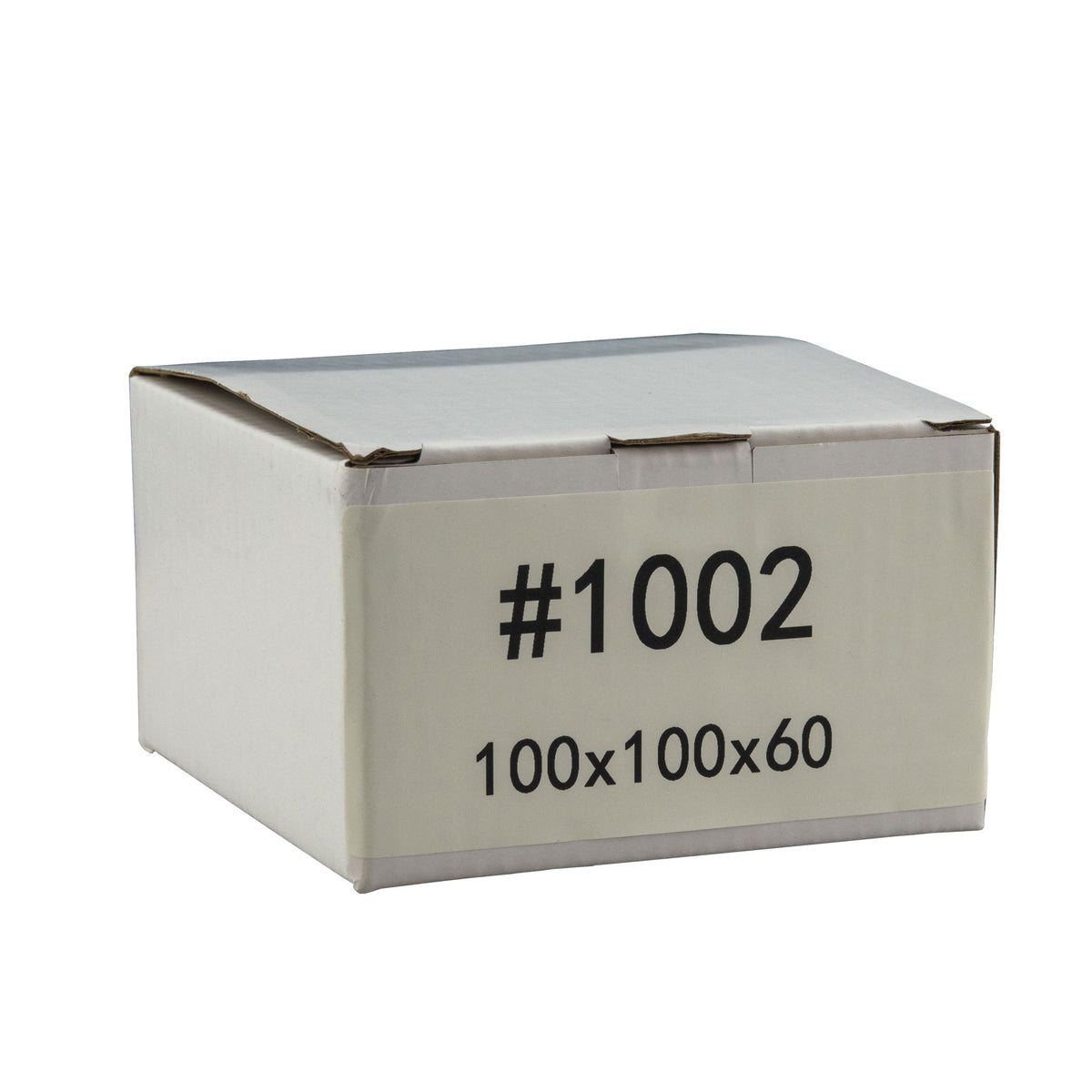 100mm x 100mm x 60mm White Carton Cardboard Shipping Box (#1002)