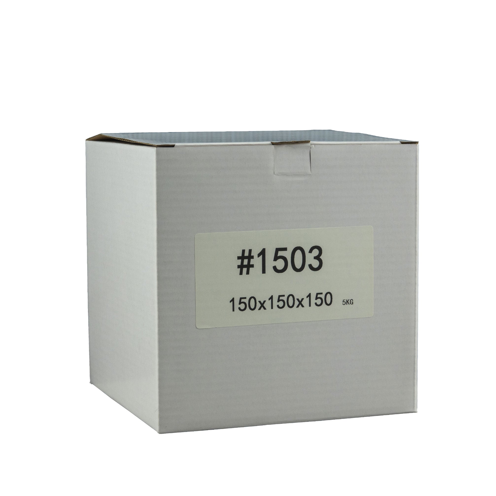150mm x 150mm x 150mm White Carton Cardboard Shipping Box (#1503) for 5KG Sachel
