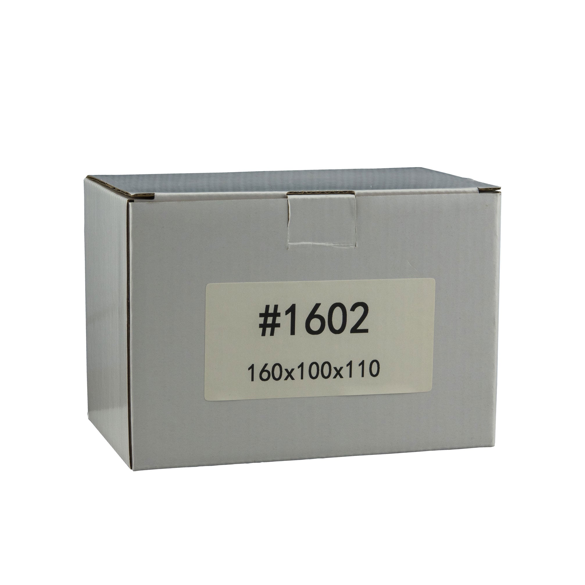160mm x 100mm x 110mm White Carton Cardboard Shipping Box (#1602)
