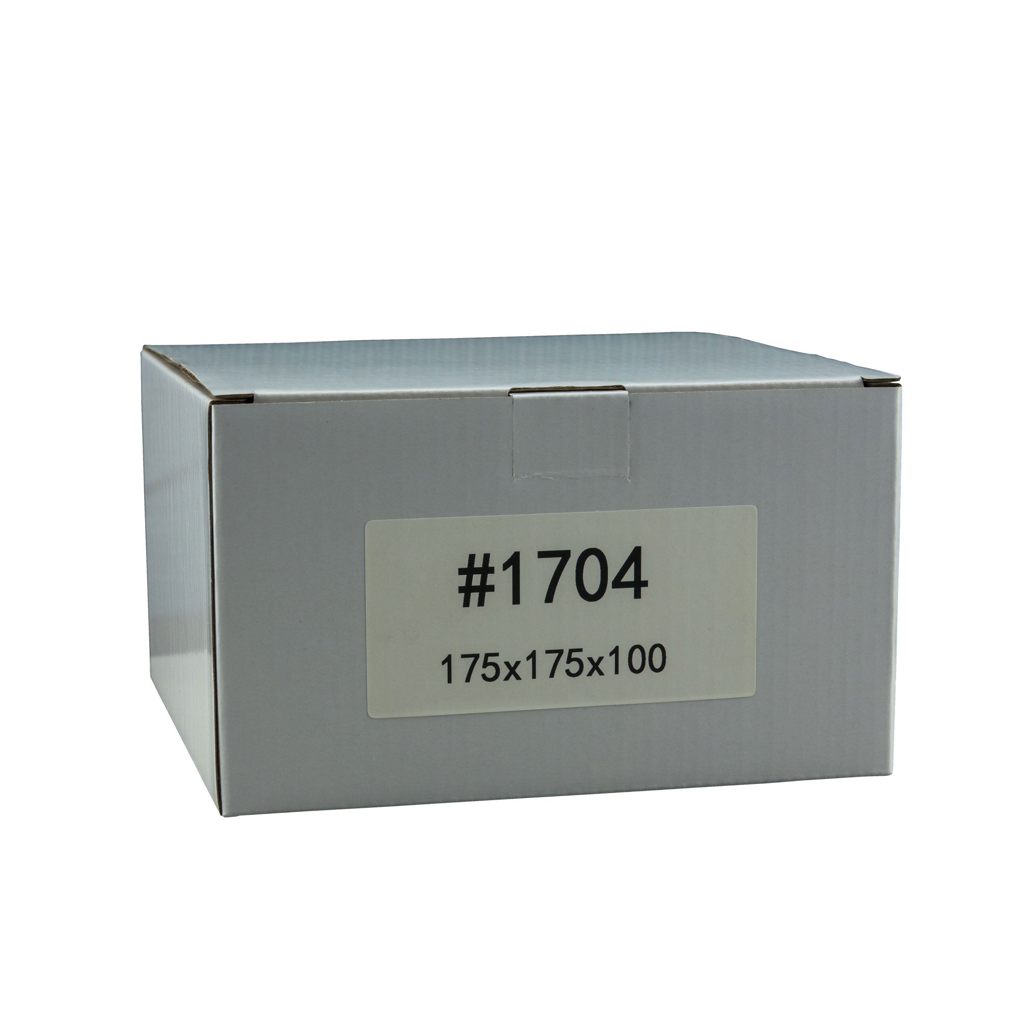 175mm x 175mm x 100mm White Carton Cardboard Shipping Box (#1704)