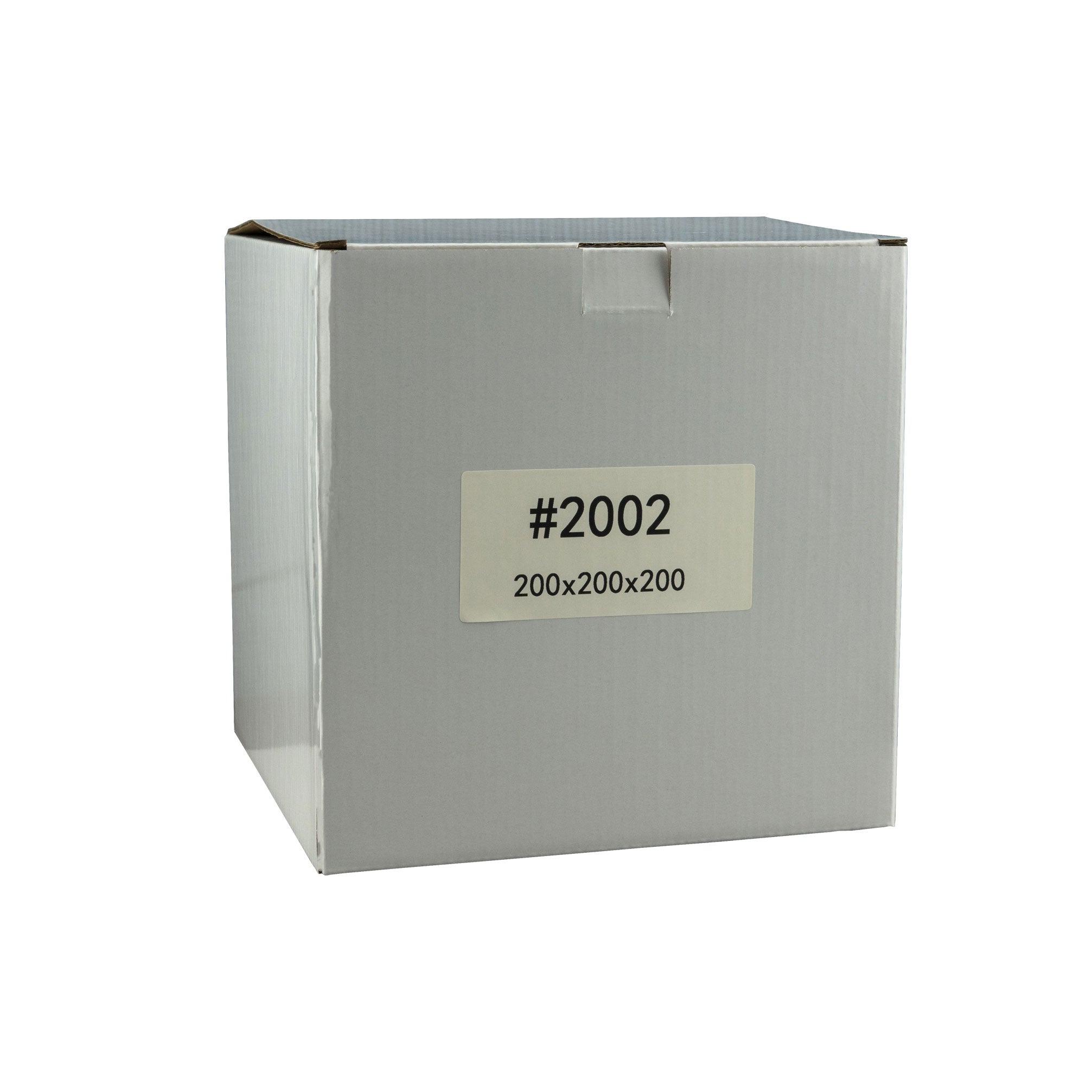 200mm x 200mm x 200mm White Carton Cardboard Shipping Box (#2002)
