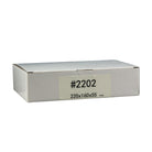 220mm x 160mm x 55mm White Carton Cardboard Shipping Box (#2202) for 500G Satchel