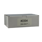 220mm x 160mm x 77mm White Carton Cardboard Shipping Box (#2204) for 3KG satchel