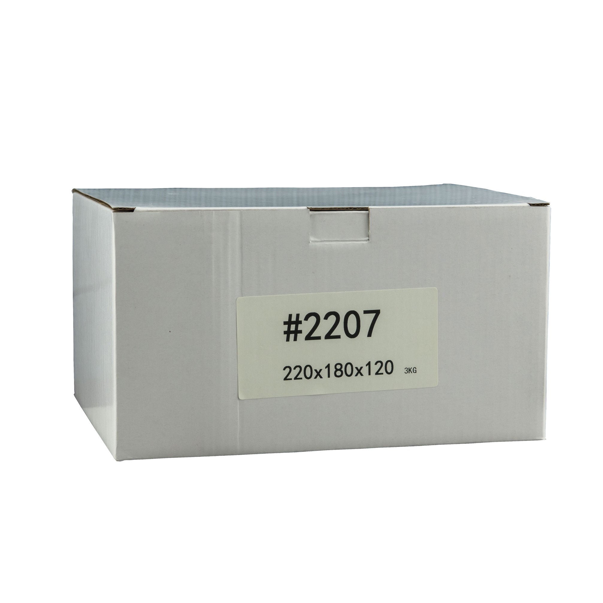 220mm x 180mm x 120mm White Carton Cardboard Shipping Box (#2207) for 3KG Satchel