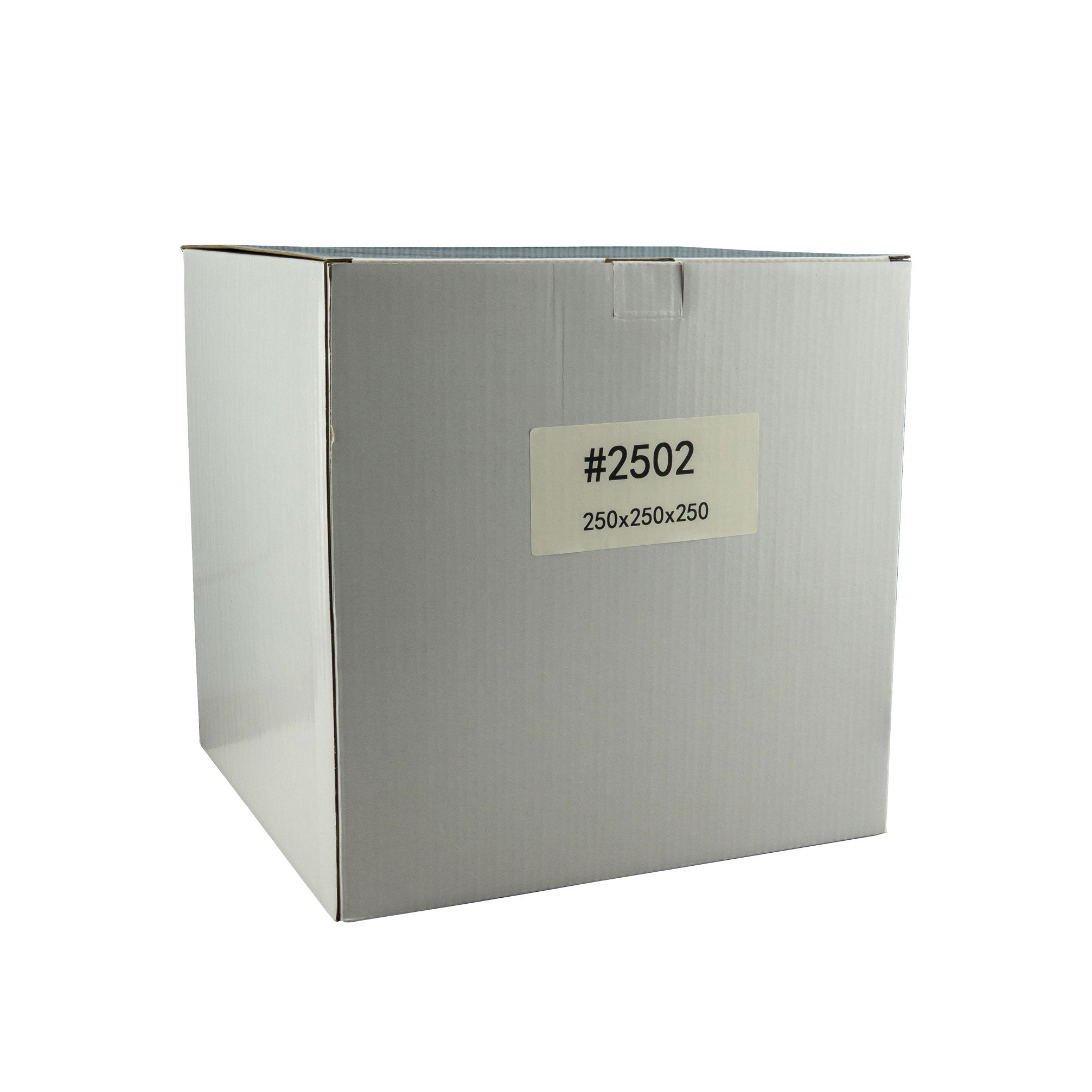 250mm x 250mm x 250mm White Carton Cardboard Shipping Box (#2502)