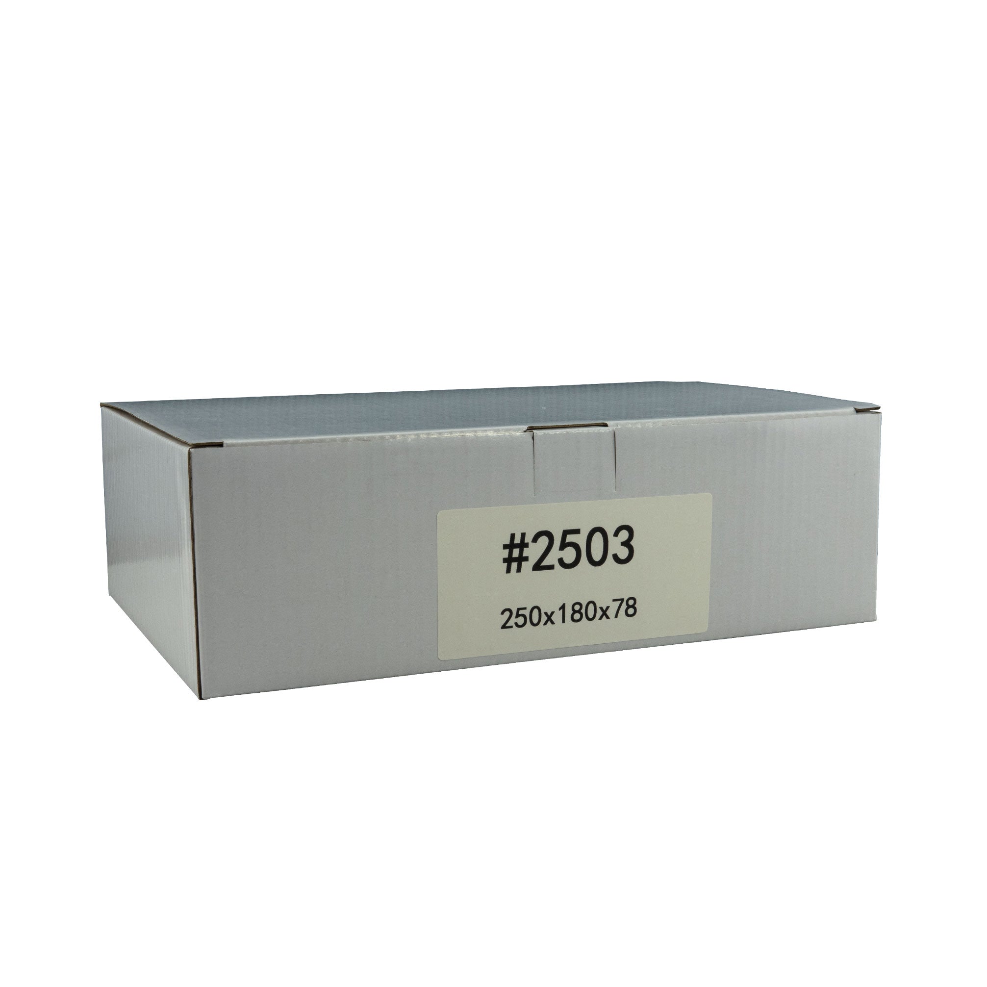 250mm x 180mm x 78mm White Carton Cardboard Shipping Box (#2503)