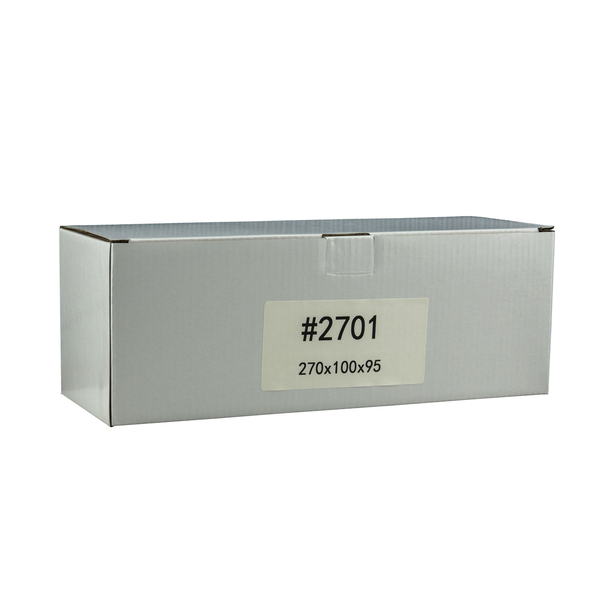 270mm x 100mm x 95mm White Carton Cardboard Shipping Box (#2701)