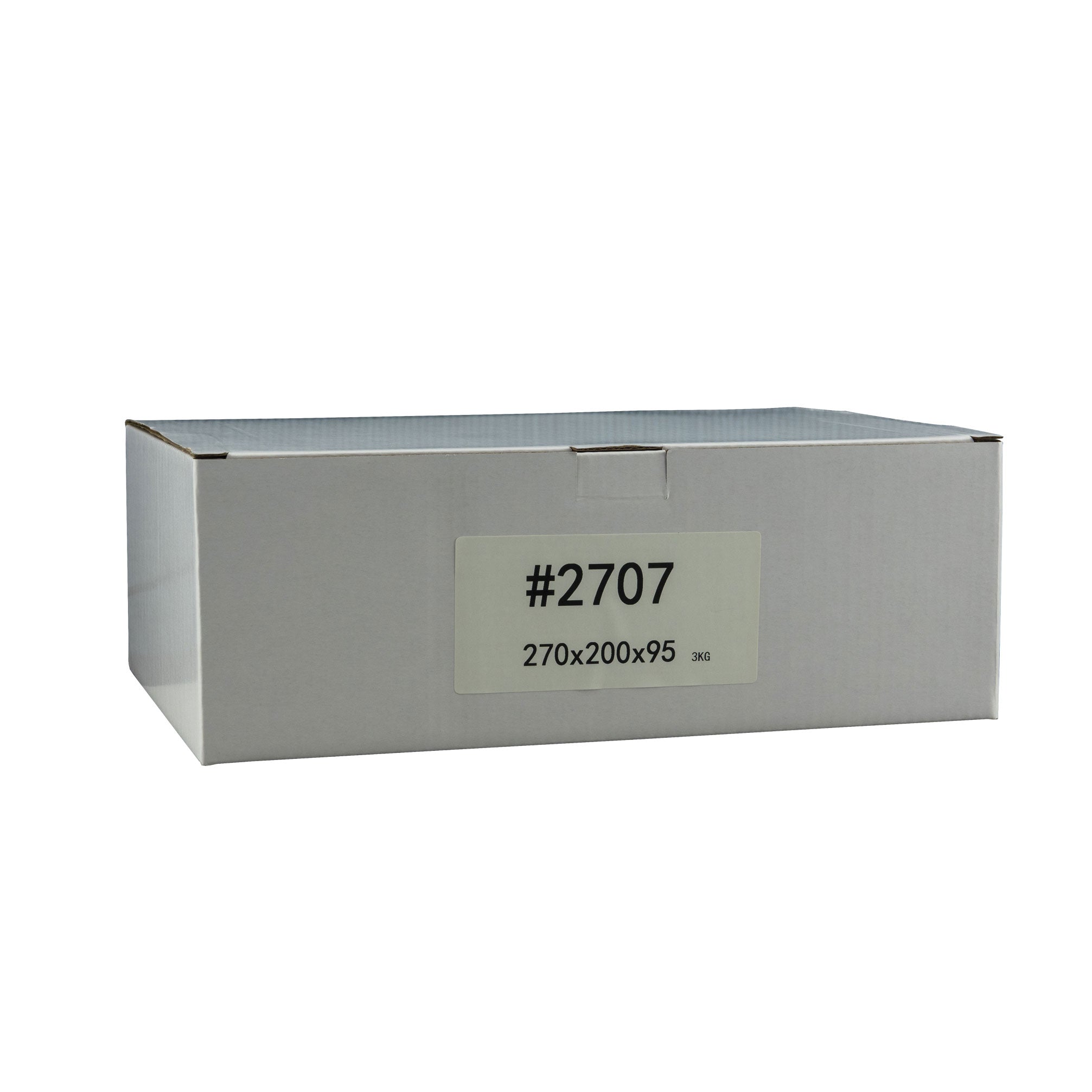 100mm x 75mm x 50mm White Carton Cardboard Shipping Box (#2707) for 3KG satchel