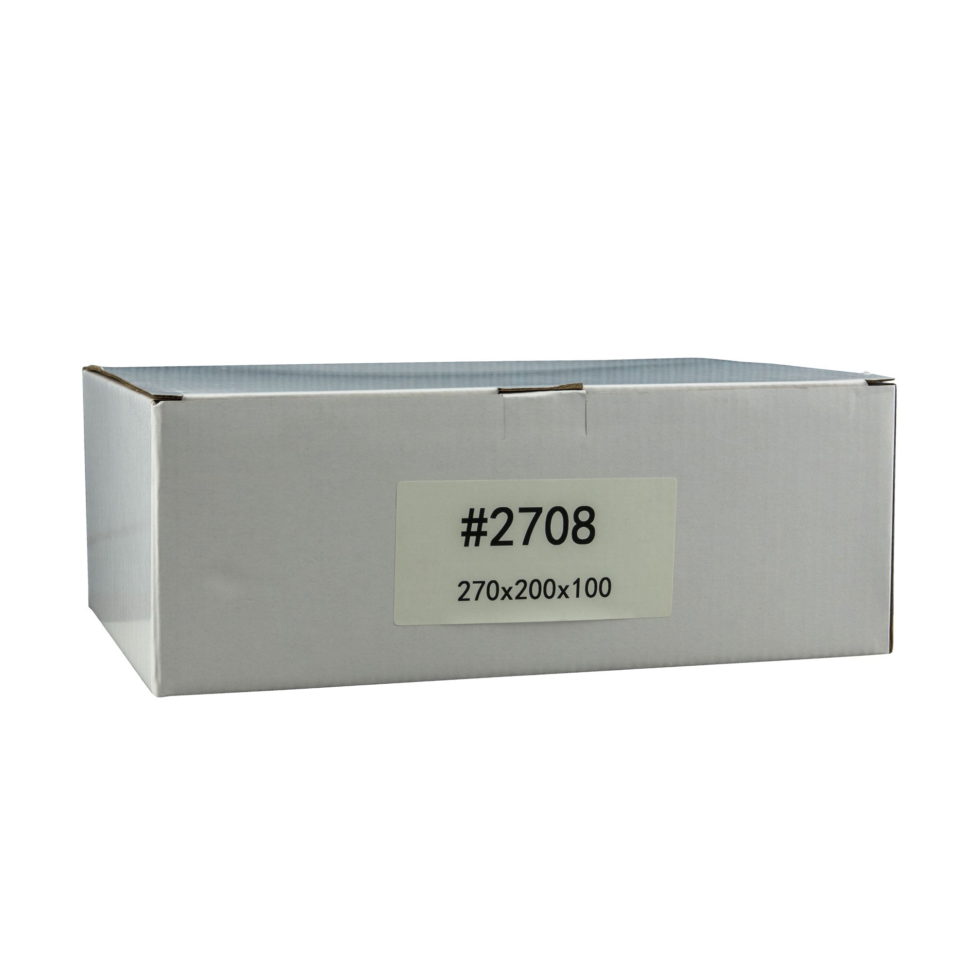 270mm x 200mm x 100mm White Carton Cardboard Shipping Box (#2708)
