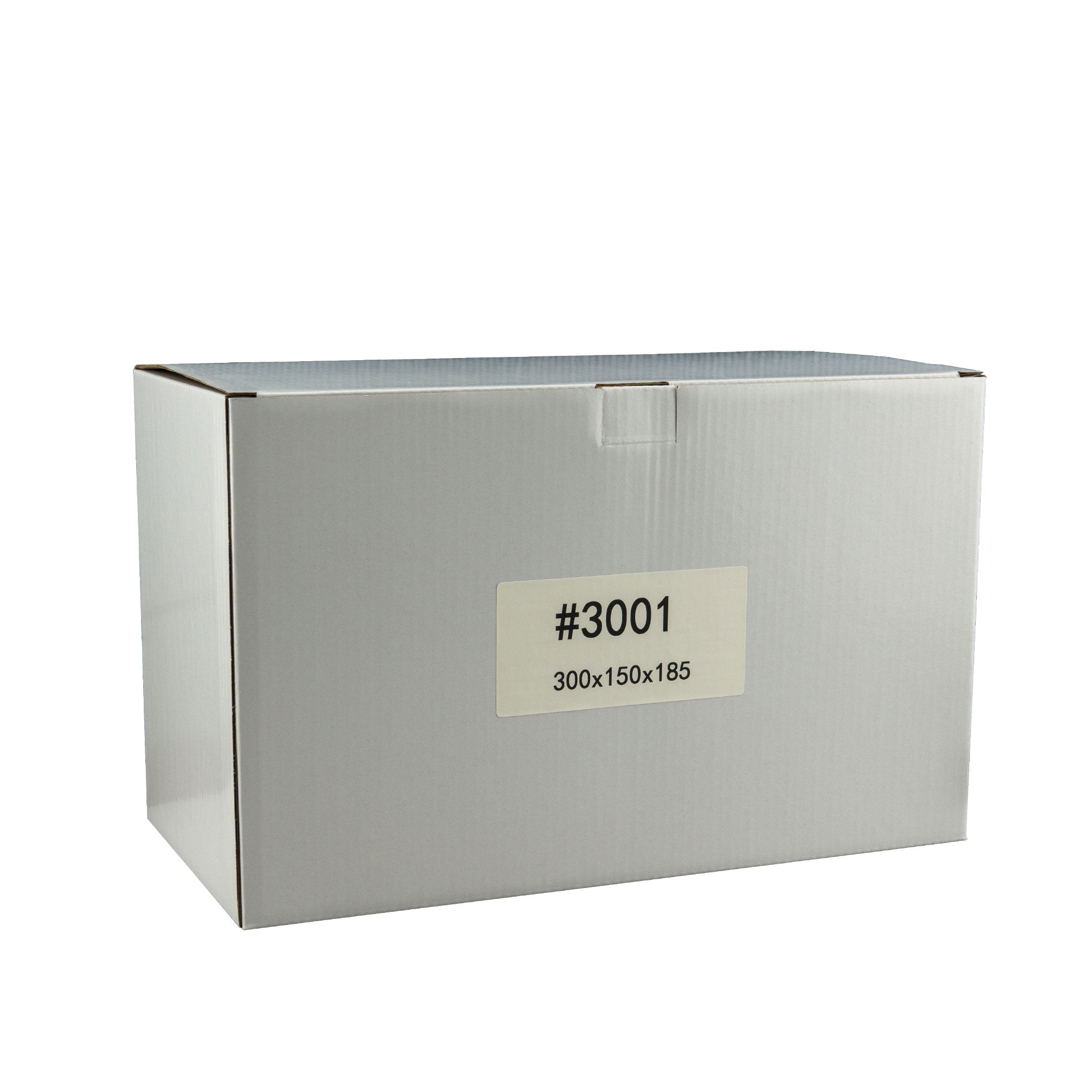 300mm x 150mm x 185mm White Carton Cardboard Shipping Box (#3001)