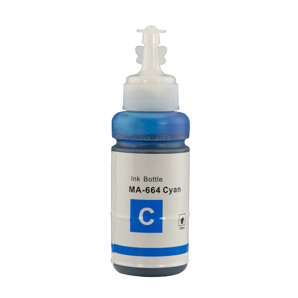 Refill Ink Compatible for Epson T664 ECO Tank Cyan ink Bottle