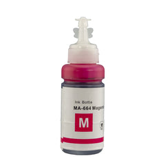 Refill Ink Compatible for Epson T664 ECO Tank Magenta ink Bottle