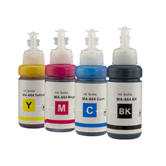Compatible Refill Ink for Epson T664 ECO Tank ink Bottles