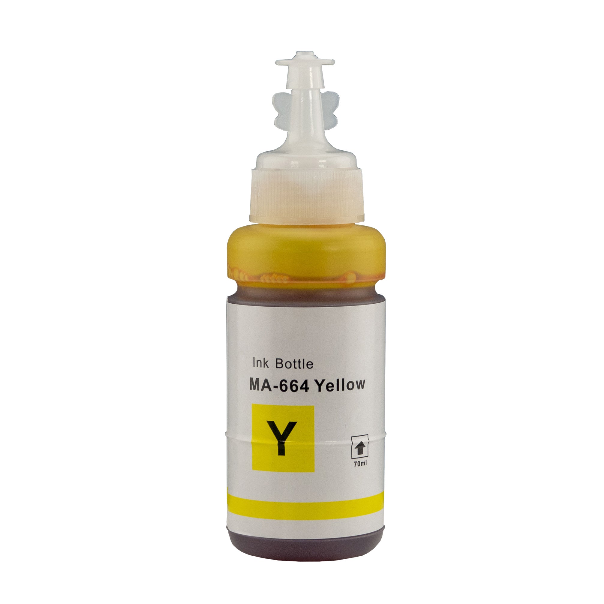 Compatible Refill Ink for Epson T664 ECO Tank Yellow ink Bottle