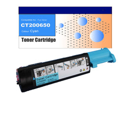 Compatible Toner for  Fuji Xerox CT200650 (C525A) Cyan Toner Cartridges
