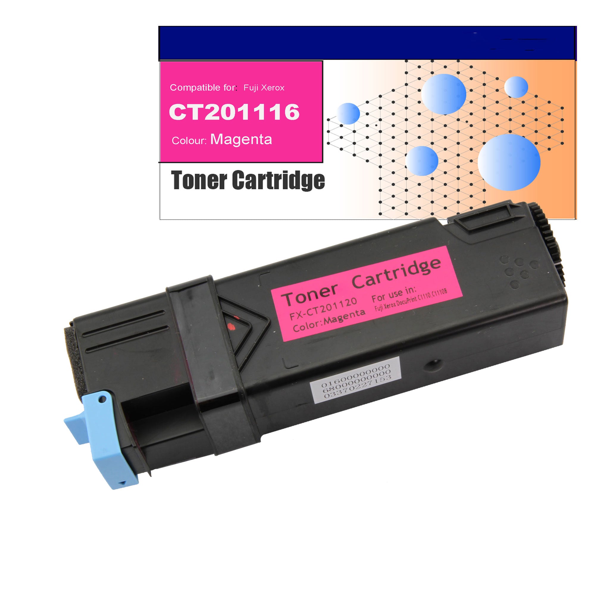 Compatible Toner for Fuji Xerox CT201116 (C1110) Magenta Toner Cartridges