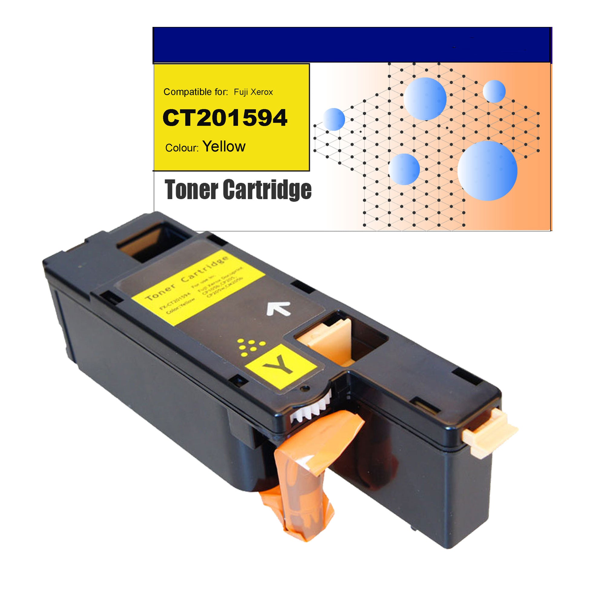 Compatible Toner for Fuji Xerox CT201594 (CP105) Yellow Toner Cartridges