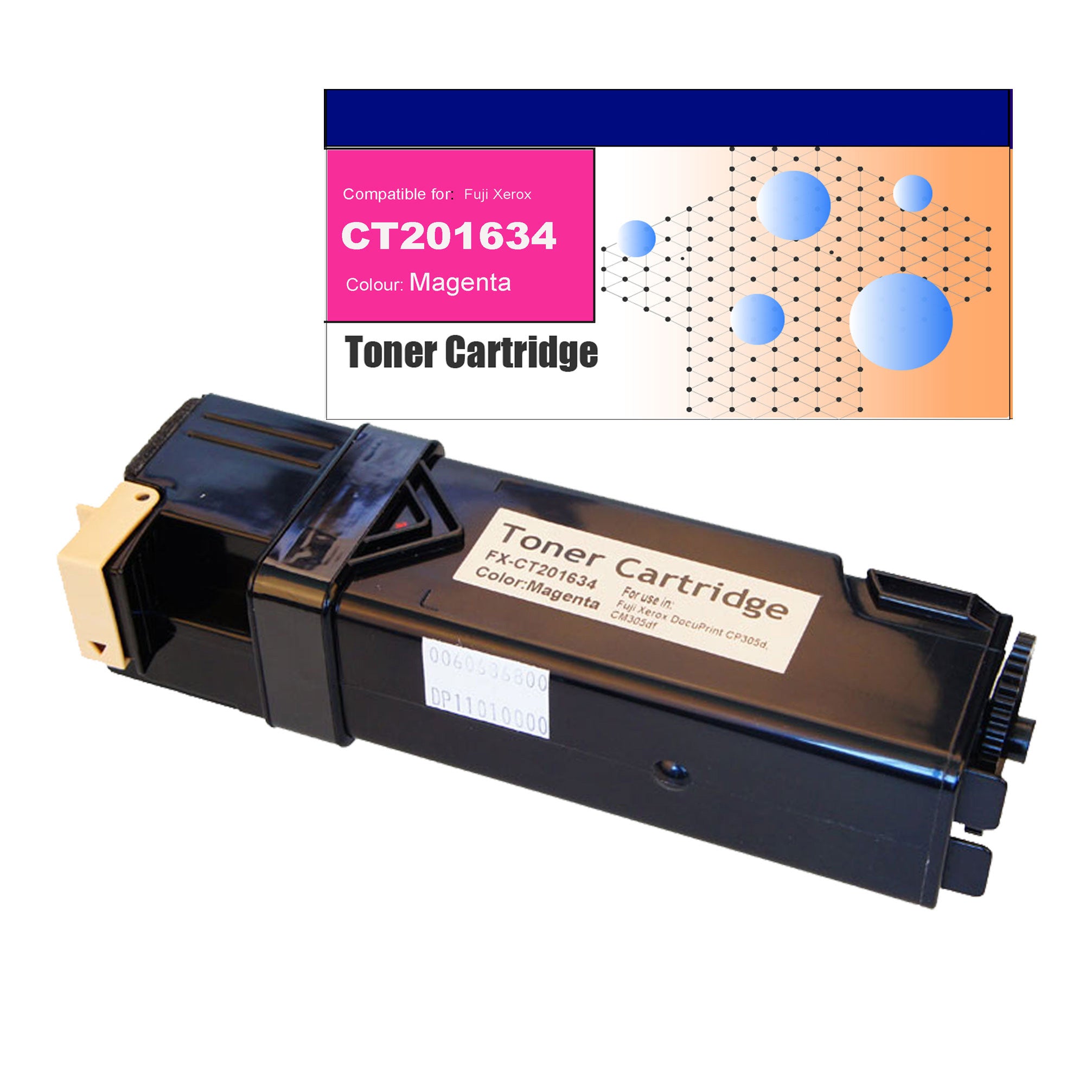 Compatible Toner for Fuji Xerox CT201634 (CP305) Magenta Toner Cartridges