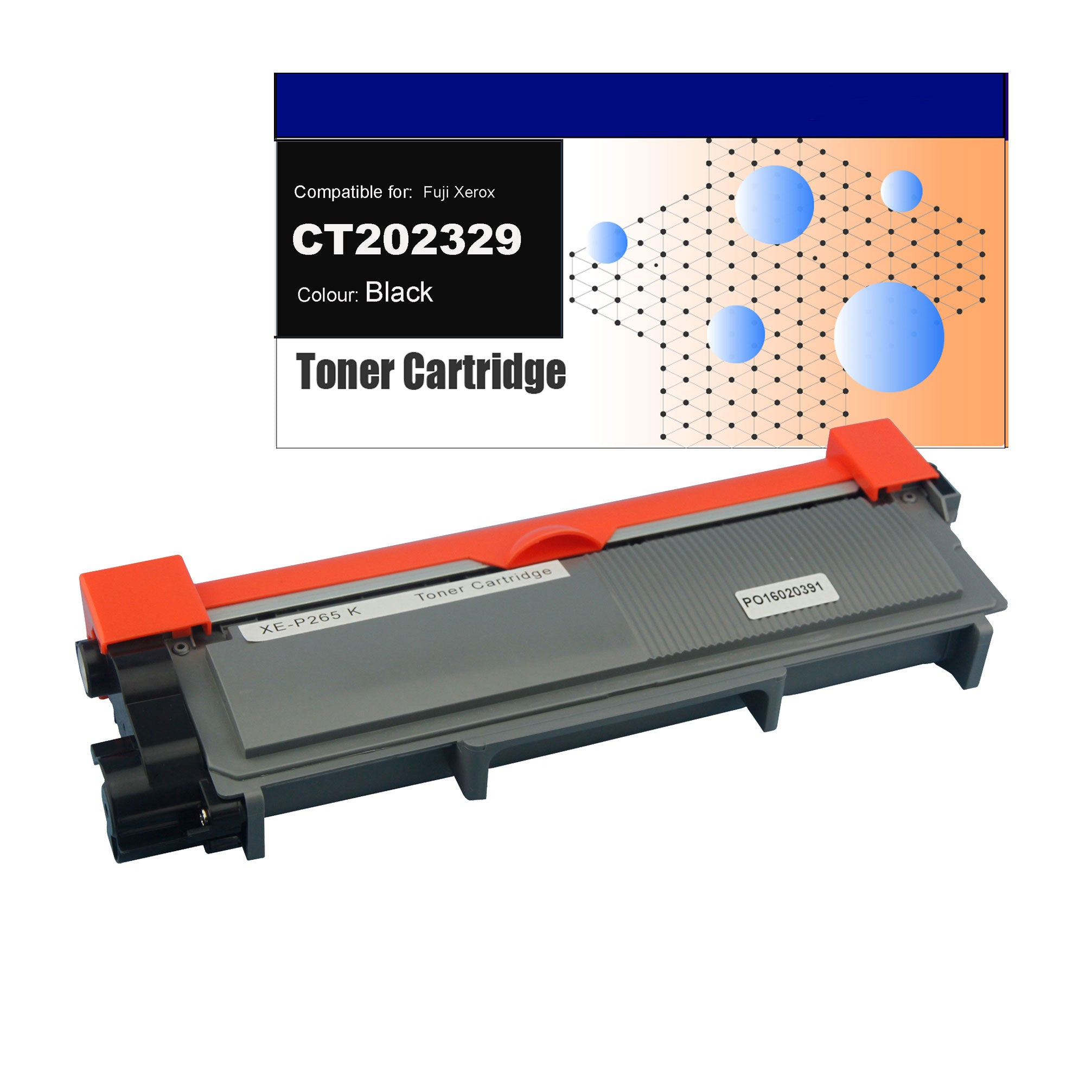Compatible Toner for Fuji Xerox CT202329 (P265) Black Toner Cartridges