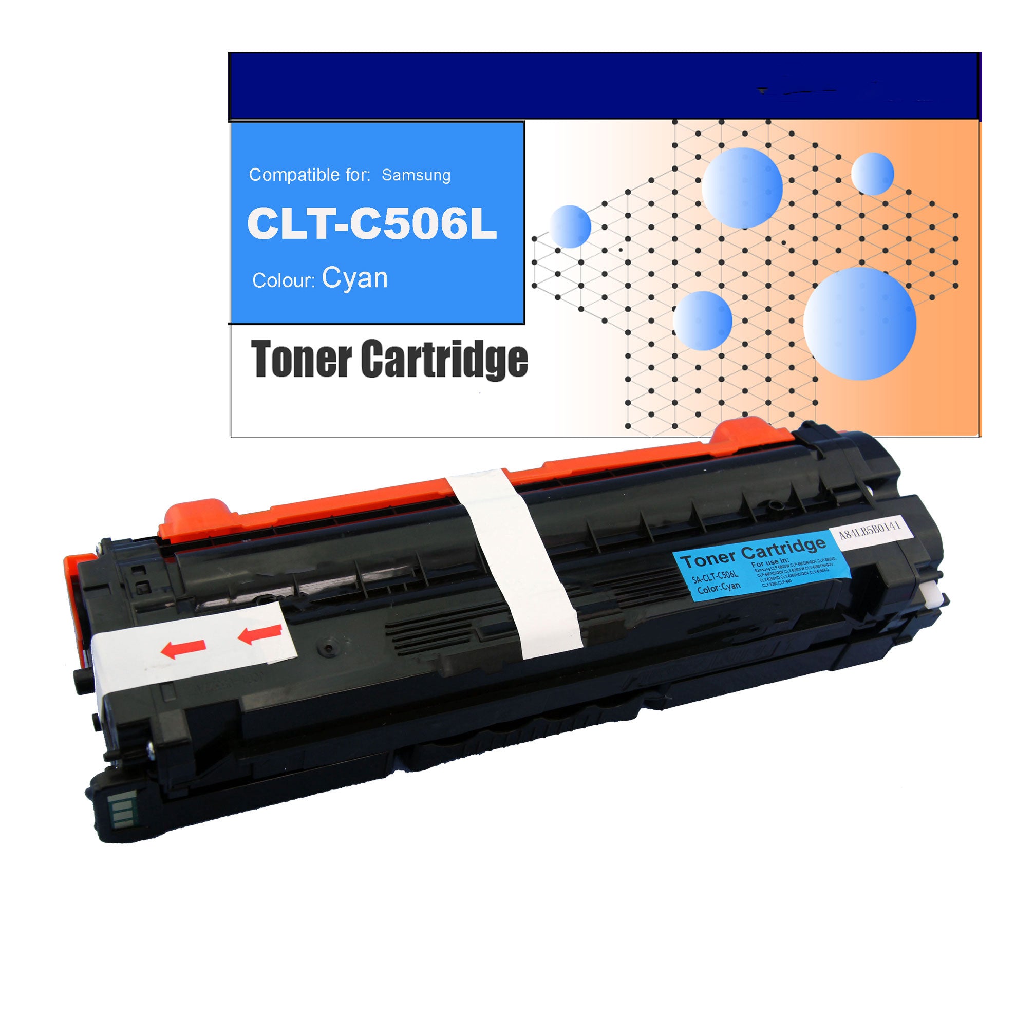 Compatible Toner for Samsung CLT-C506L Cyan Toner Cartridges