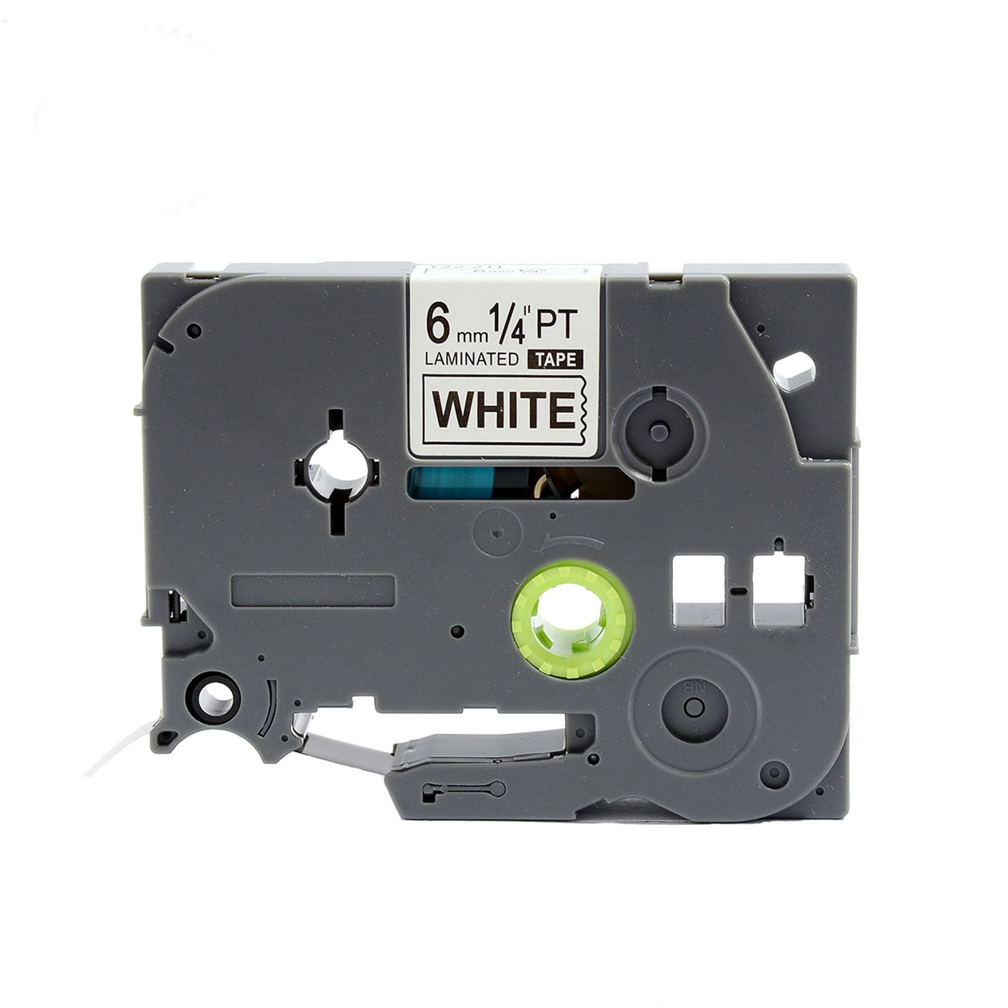 Compatible Label Tapes  for Brother TZe-211  6mm Black Text on White Labels
