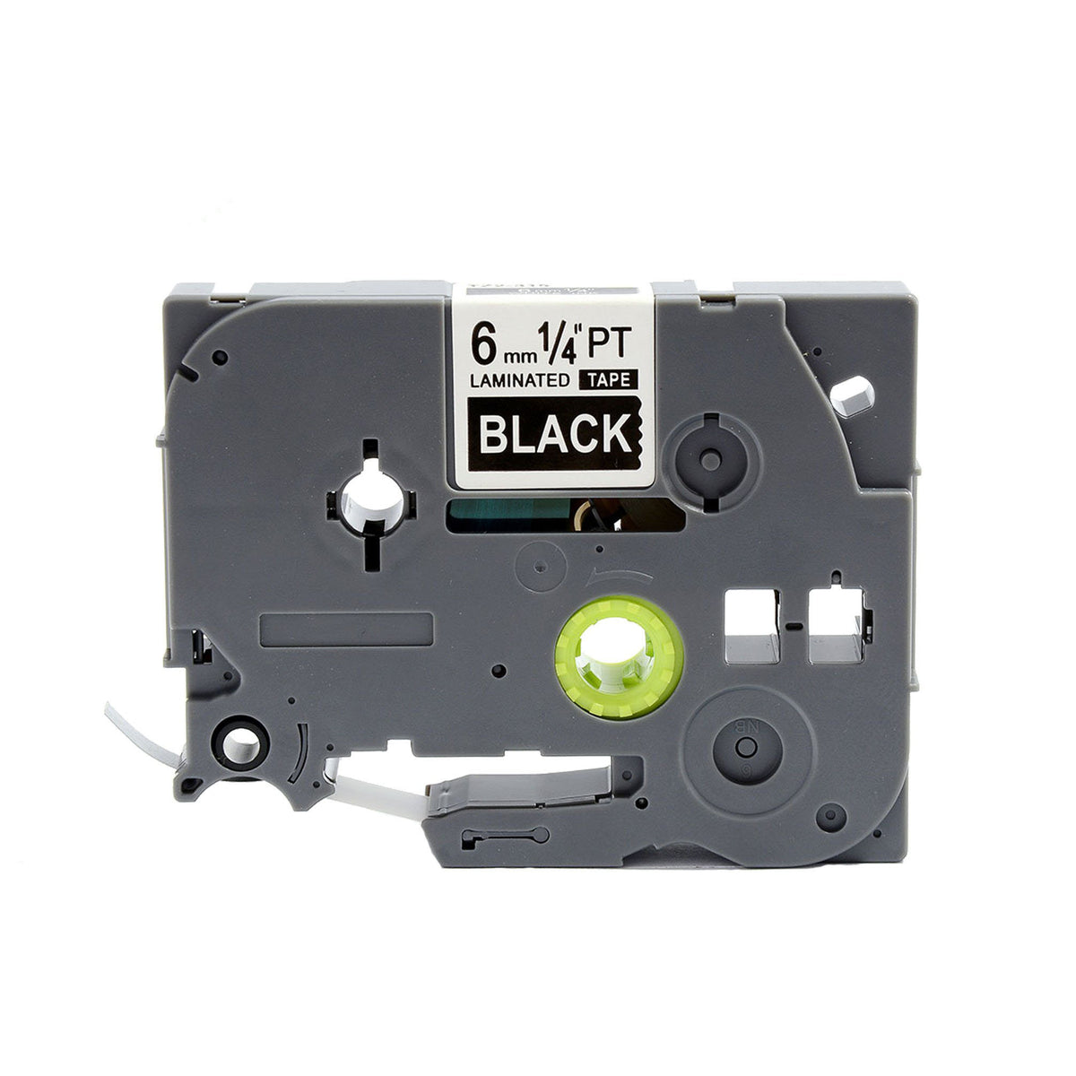 Compatible Label Tapes  for Brother TZe-315  6mm White Text on Black Labels