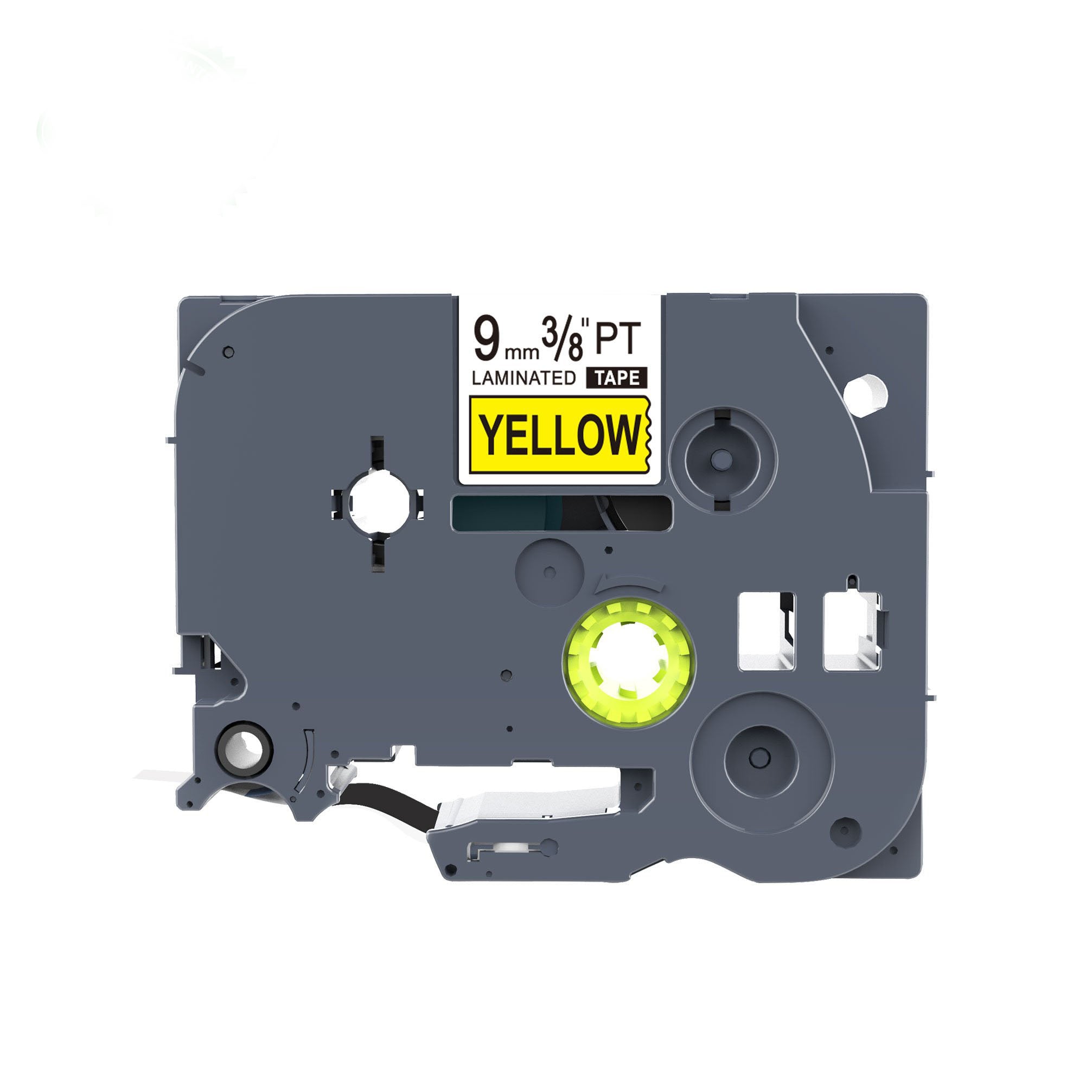 Compatible Label Tapes for Brother TZe-621  9mm Black Text on Yellow Labels